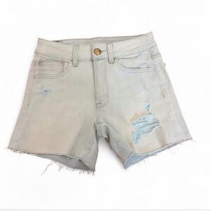 American Eagle Outfitters Light Acid wash Distressed Jean Shorts